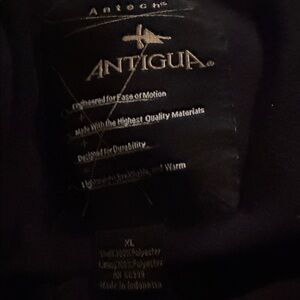 Antigua Black front zip with Embroidered Louisville Cardinals Cardinals Lego